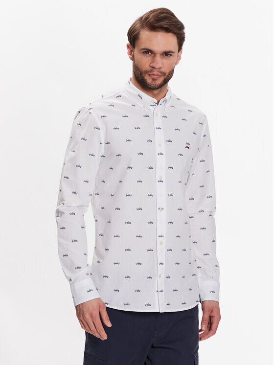 

Рубашка стандартного кроя Tommy Jeans, белый