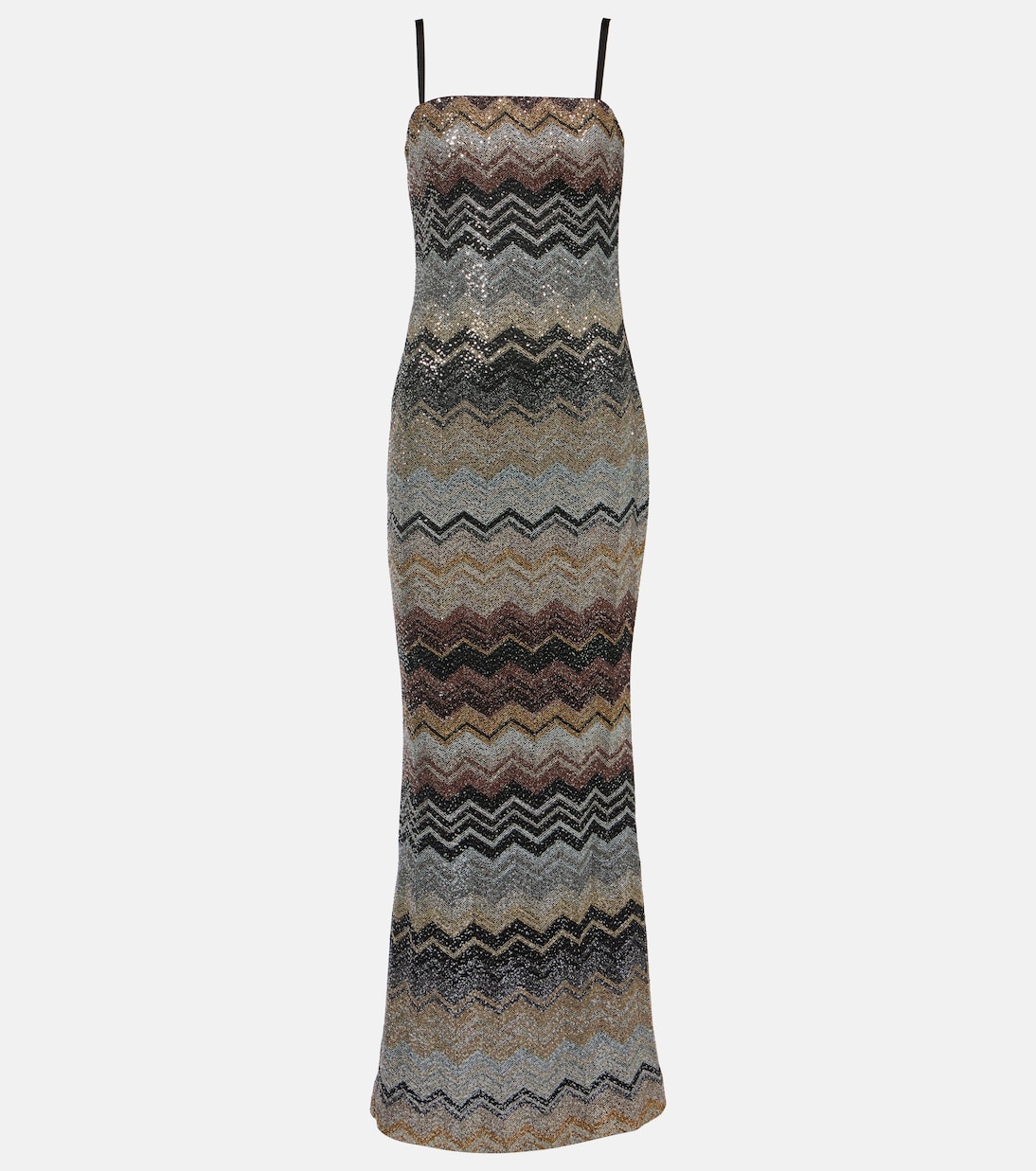 

Платье макси с зигзагом Missoni, мультиколор