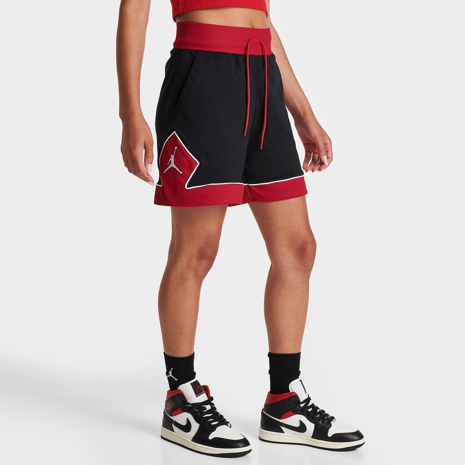 

Женские шорты Jordan с шнурком Diamond, черный