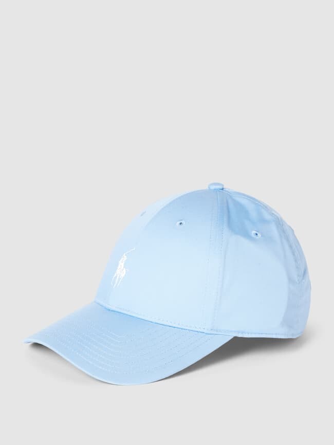 

Кепка с принтом этикетки Polo Ralph Lauren, синий