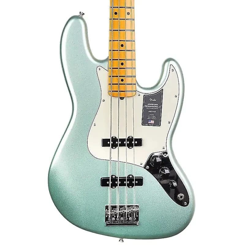 

Басс гитара Fender American Professional II Jazz Bass with Maple Fretboard - Mystic Surf Green - 9.25 pounds - US23014727 - Watch this bass to receive a special offer