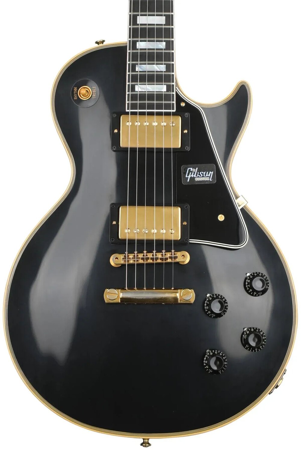 

Gibson Custom 1957 Les Paul Custom Reissue VOS — Ebony с 2 звукоснимателями