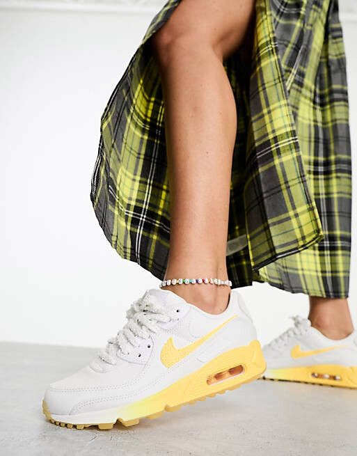 

Бело-лимонные кроссовки Nike Air Max 90 Ray of Hope