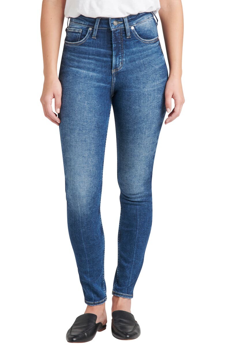 

Джинсы-скинни с высокой талией Infinite Fit SILVER JEANS CO.