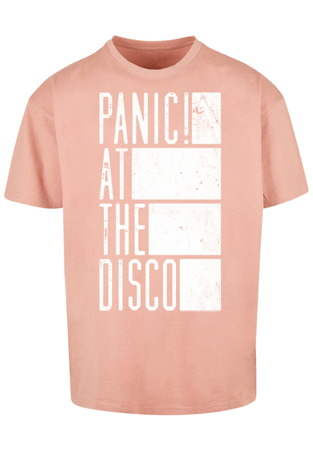 

Футболка F4NT4STIC Panic At The Disco Block Text, цвет amber