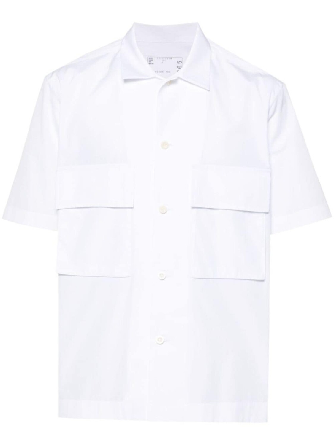 

sacai рубашка Thomas Mason, белый