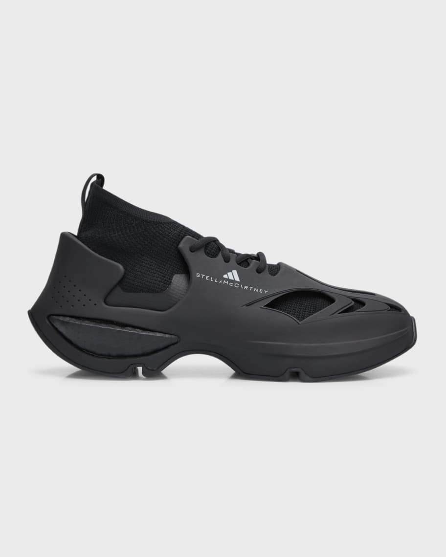 

Трикотажные беговые кроссовки в клетку в тон adidas by Stella McCartney