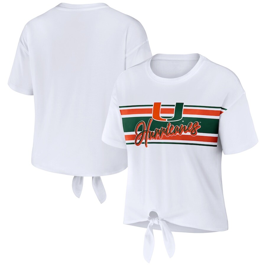 

Футболка с коротким рукавом WEAR by Erin Andrews Miami Hurricanes, белый
