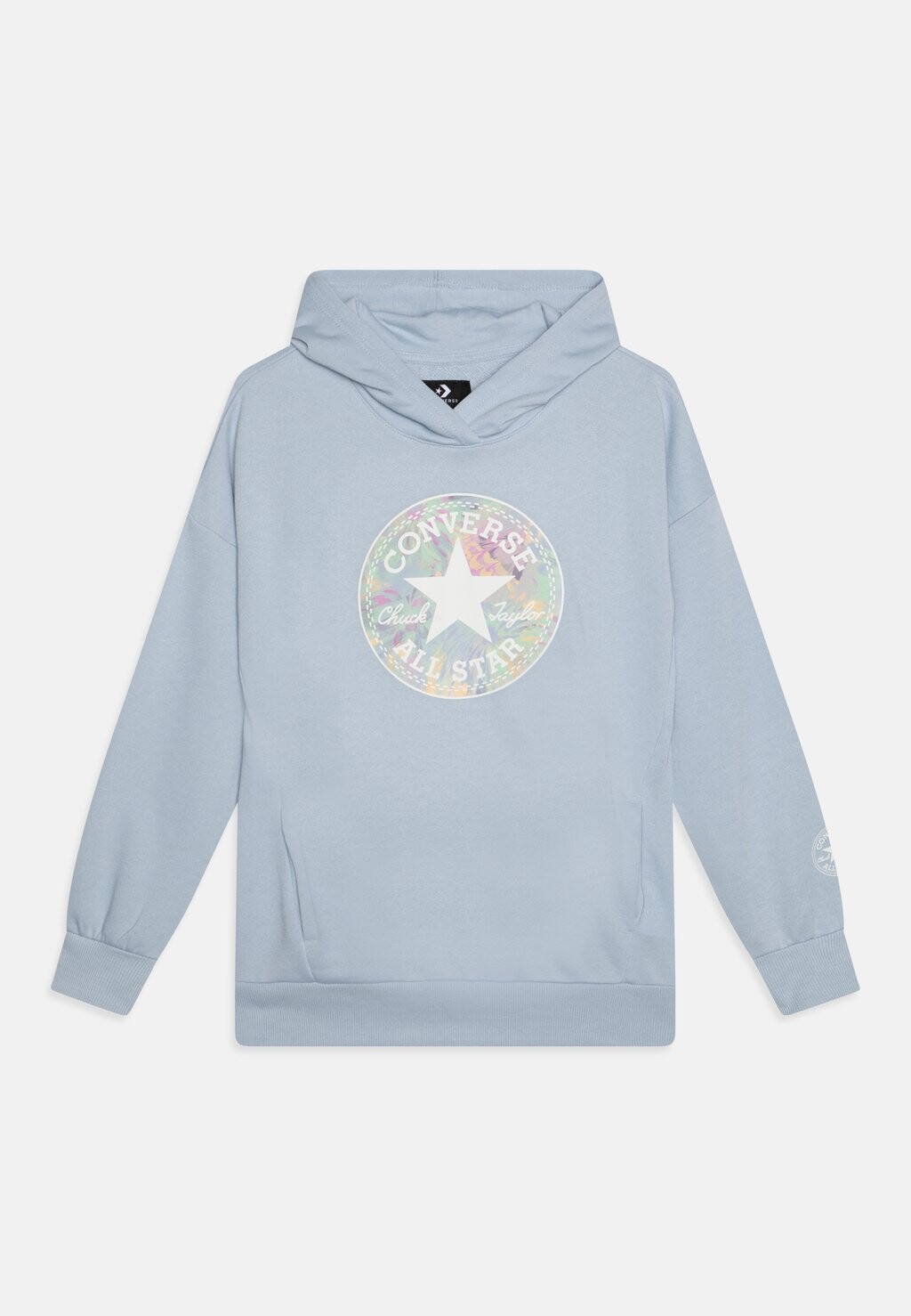 Худи OVERSIZED CHUCK PATCH HOODIE Converse, цвет cloudy daze