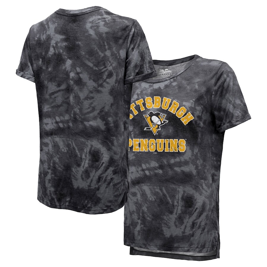 

Футболка с коротким рукавом Majestic Threads Pittsburgh Penguins, черный