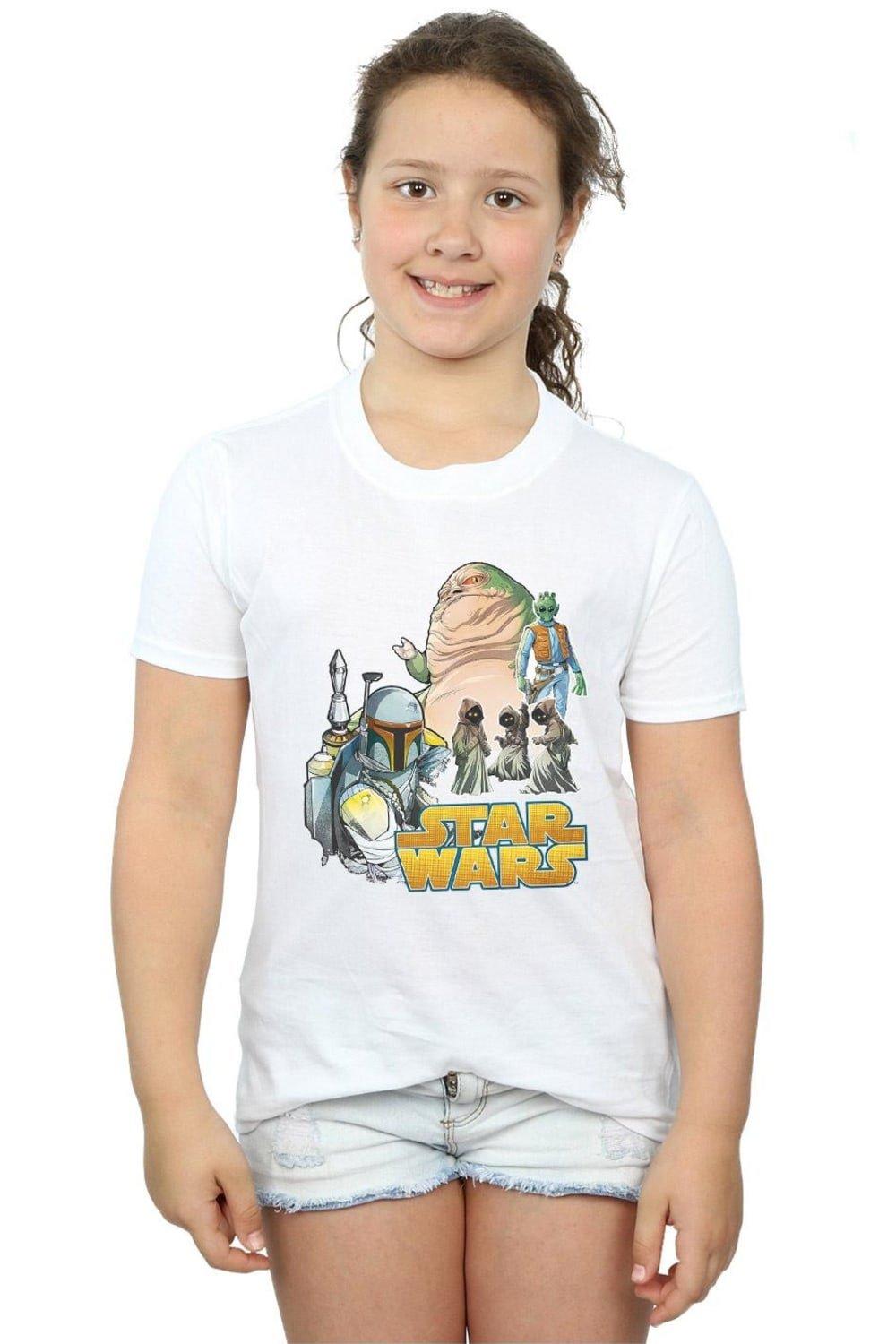 Хлопковая футболка Vintage Montage Star Wars, белый