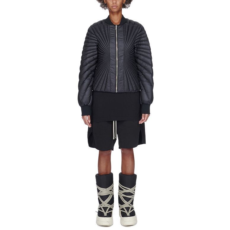 

Пуховик унисекс черный Rick Owens, черный