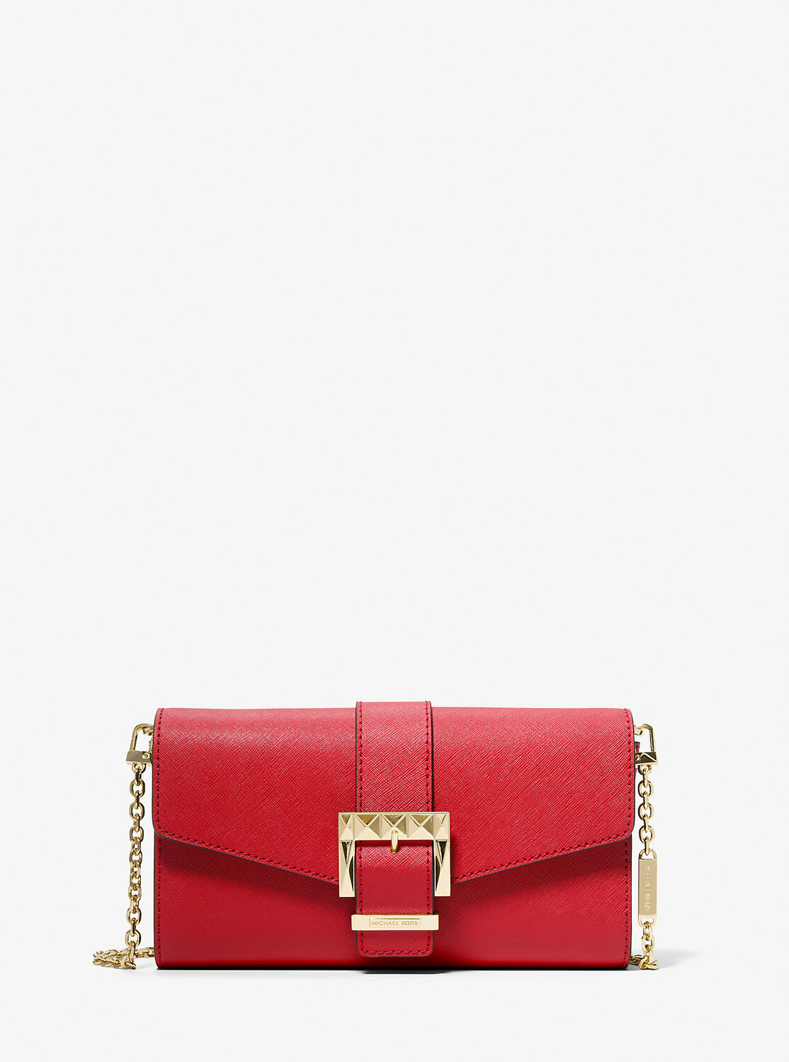 

Клатч Penelope среднего размера из сафьяновой кожи Michael Kors, красный