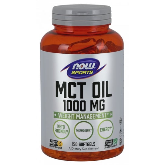 Масло MCT - Масло MCT 1000 мг (150 капсул) Now Foods