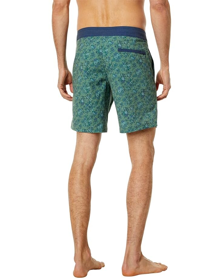 

Шорты для плавания Fair Harbor The Nautilus Boardshorts, цвет Green Mini Floral