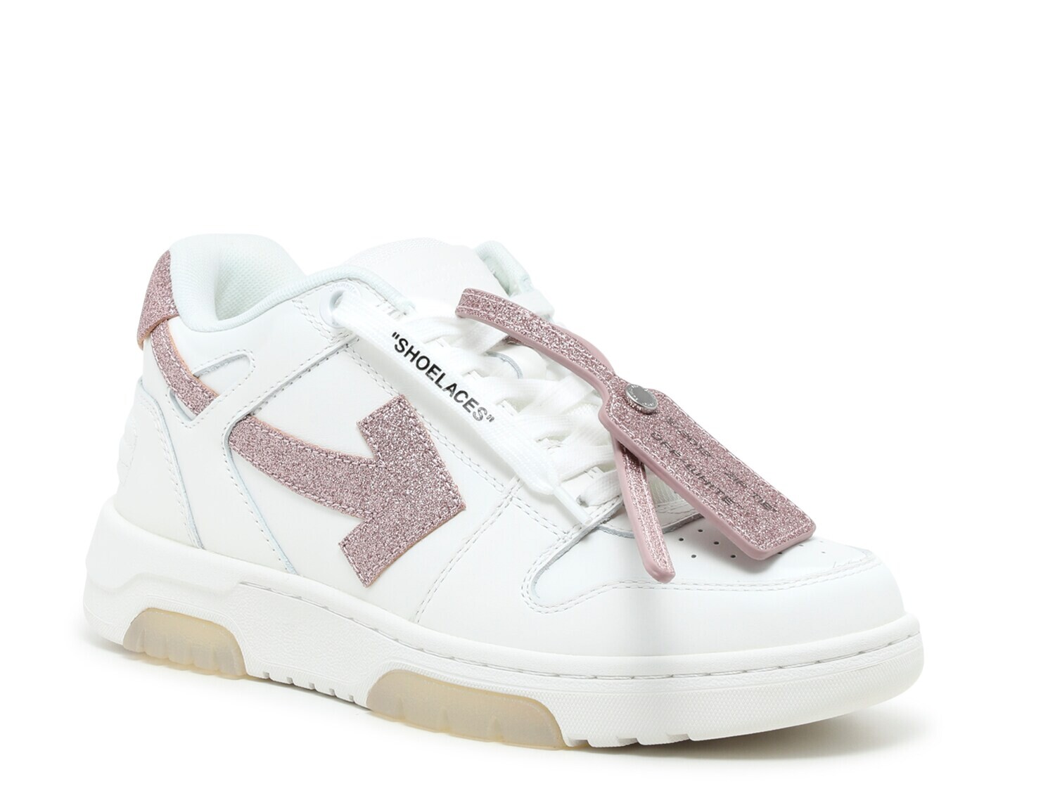 

Кроссовки женские Off-White Out of Office с принтом, белый / розовый