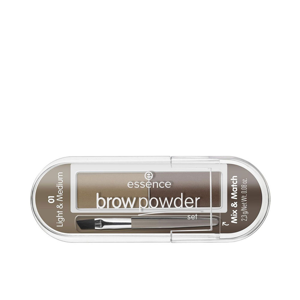 Краски для бровей Brow powder polvos para cejas Essence, 2,3 г, 01-light & medium пудра для бровей русый brow powder blonde 0 8 г