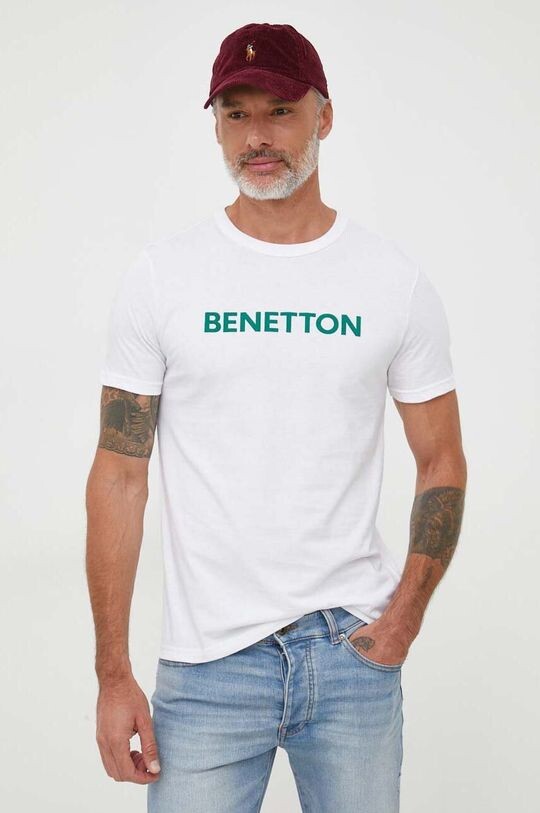 

Хлопковая футболка United Colors of Benetton, белый