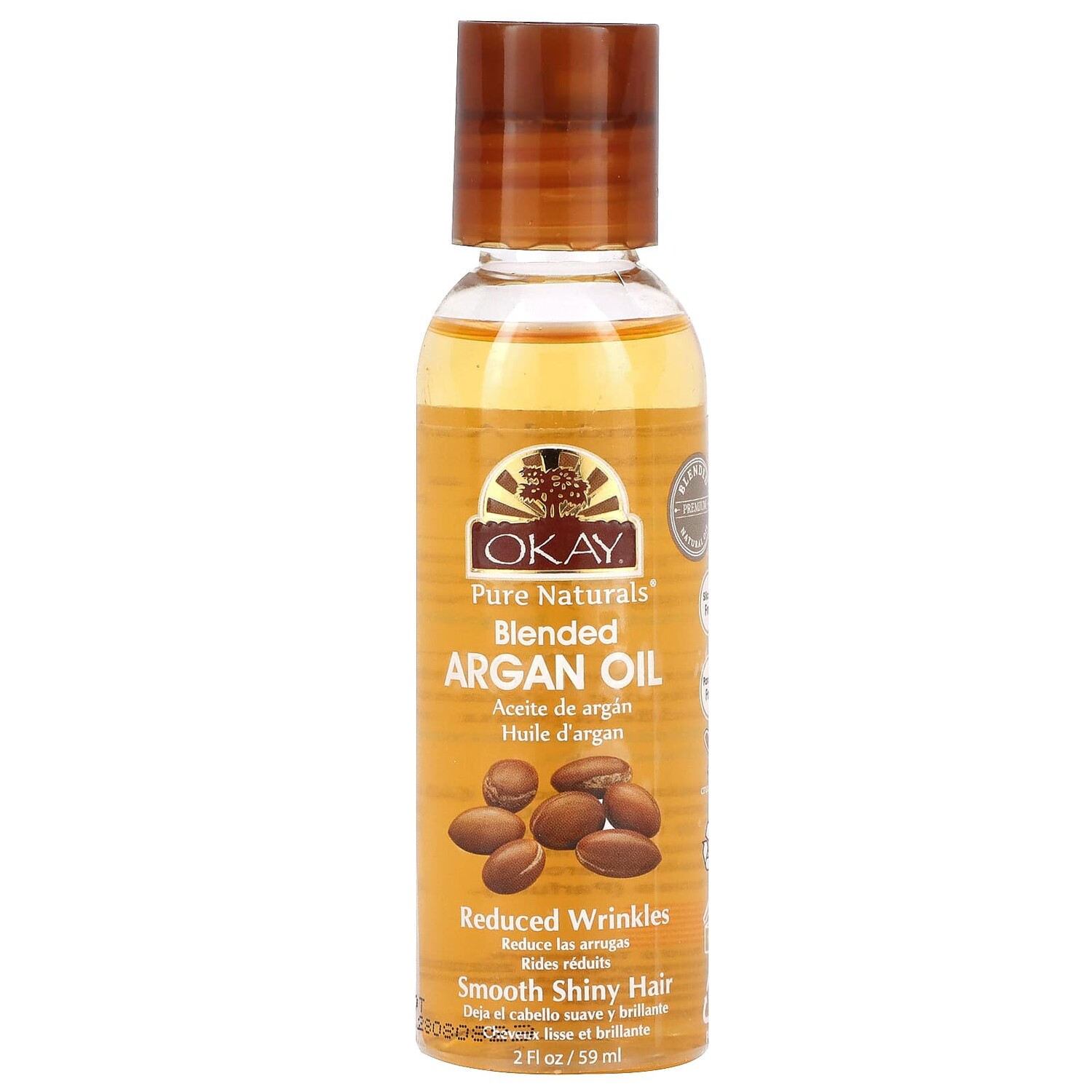 

Смешанное аргановое масло, 59 мл (2 жидк. Унции), Okay Pure Naturals