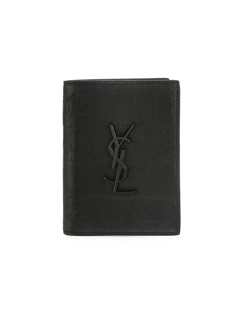 

Двойной бумажник Saint Laurent, черный