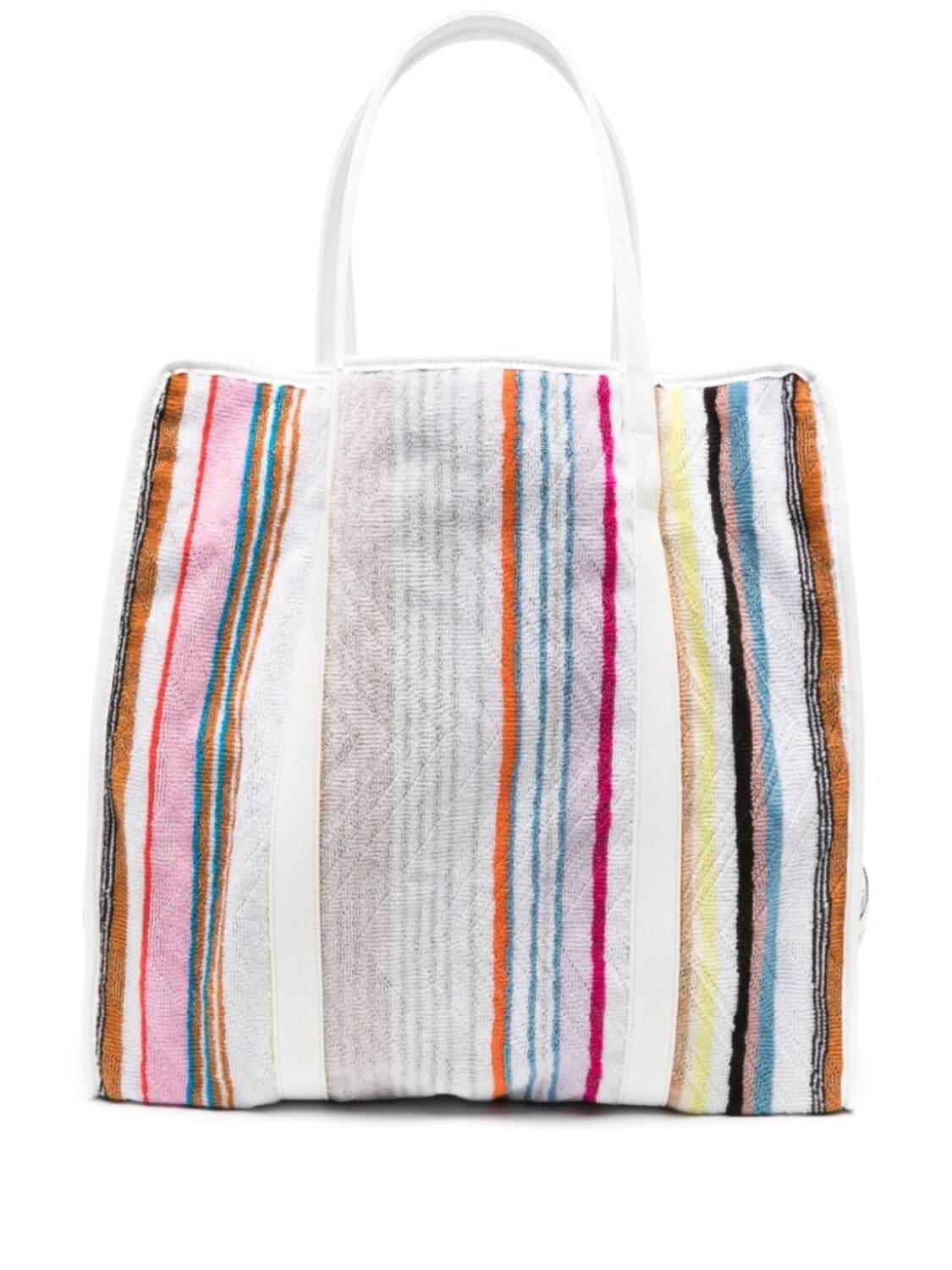 

Missoni полосатая махровая сумка, белый