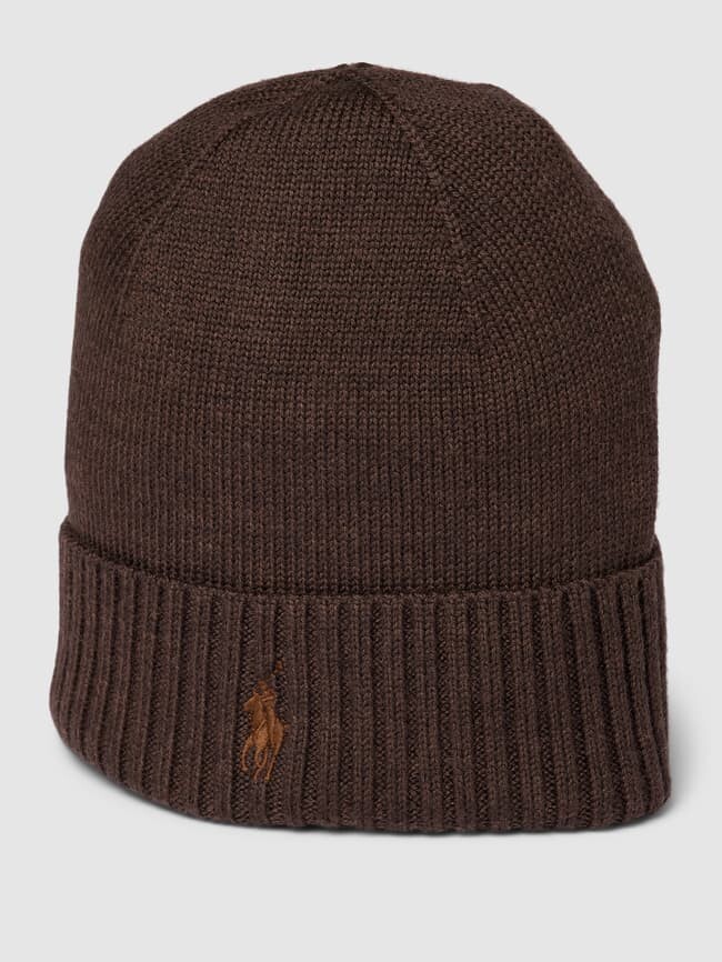 

Шапка с пришитой этикеткой Polo Ralph Lauren, коричневый