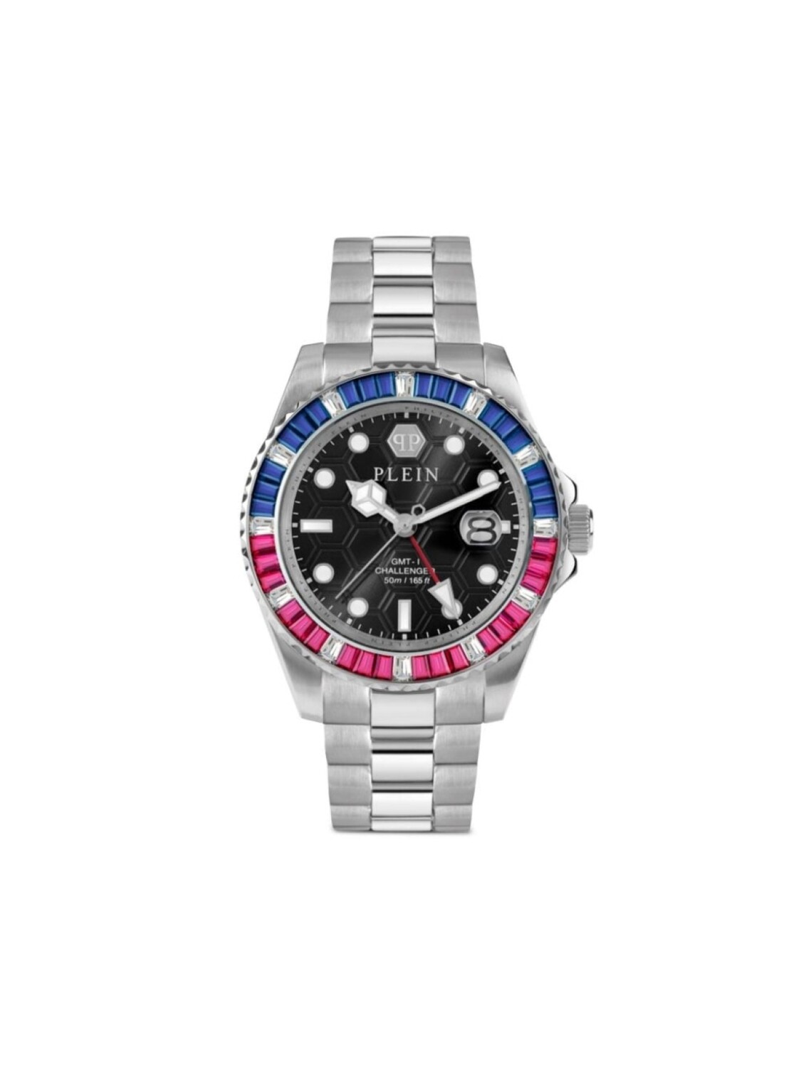 

Часы мужские Багеты Philipp Plein GMT-I Challenger 44 мм, черный