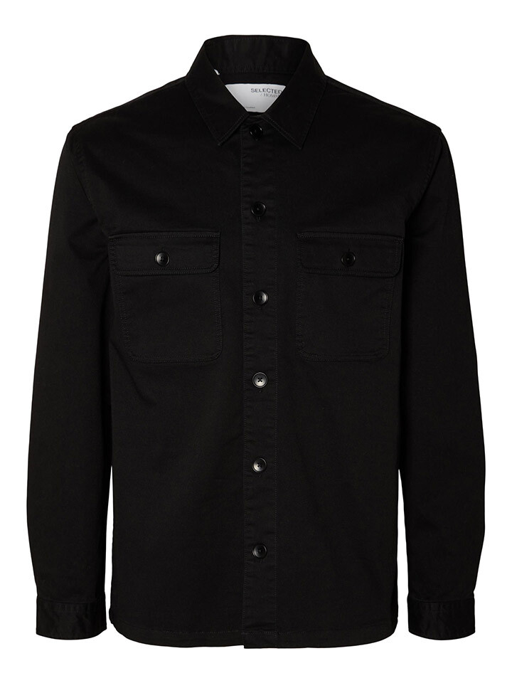 

Рубашка SELECTED HOMME Cord Dan Loose fit, черный