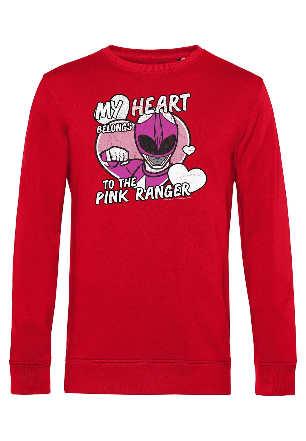 

Толстовка POWER RANGERS HEART BELONGS TO PINK RANGER Henry Tiger, красный