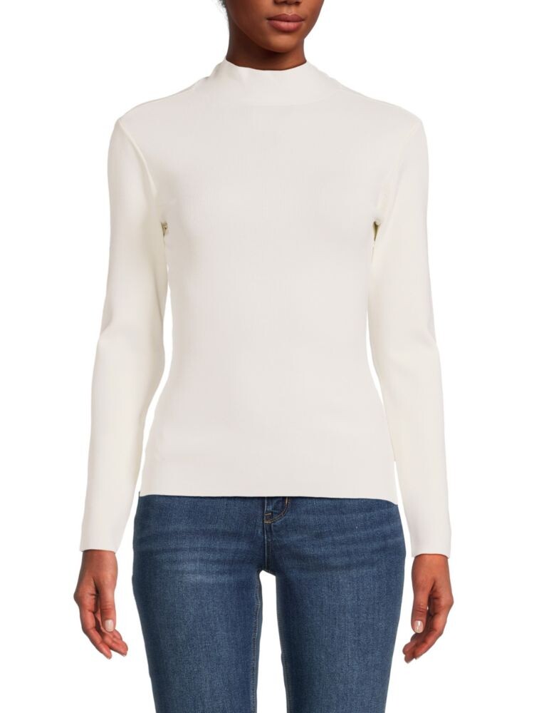 Свитер в рубчик с завязками Bcbgmaxazria, цвет Gardenia свитер bcbgmaxazria pleated sweater top цвет gardenia