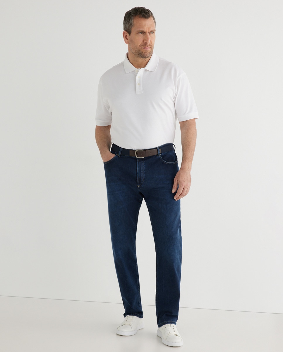 Прямые мужские джинсы больших размеров Emidio Tucci, светло-синий цена и фото
