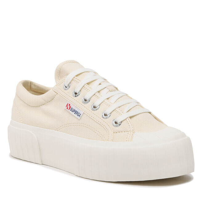 

Кроссовки Superga Stripe Platform, бежевый