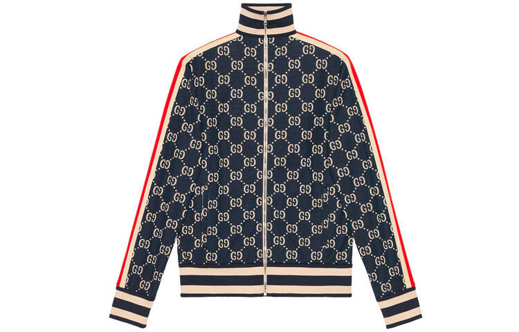 

Куртка Gucci GG жаккардовая, синий/бежевый