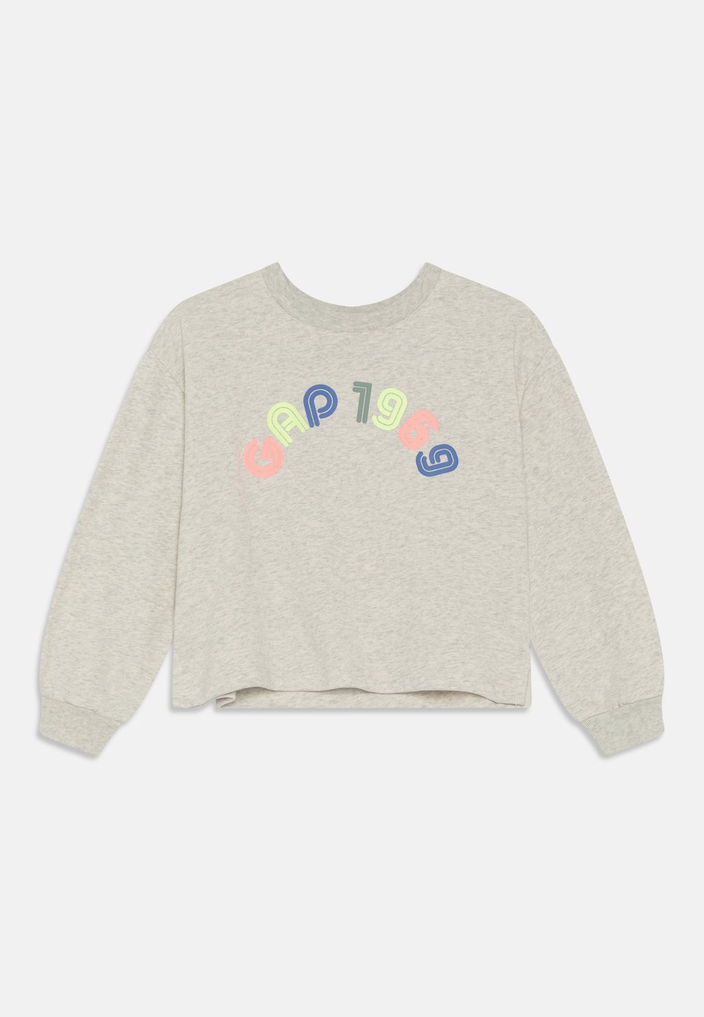 цена Толстовка CREW GIRLS GAP, цвет grey heather