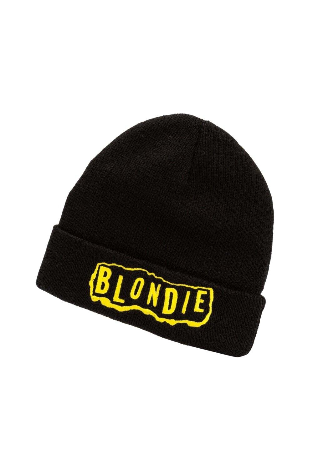 

Шапка-бини с логотипом Blondie, черный
