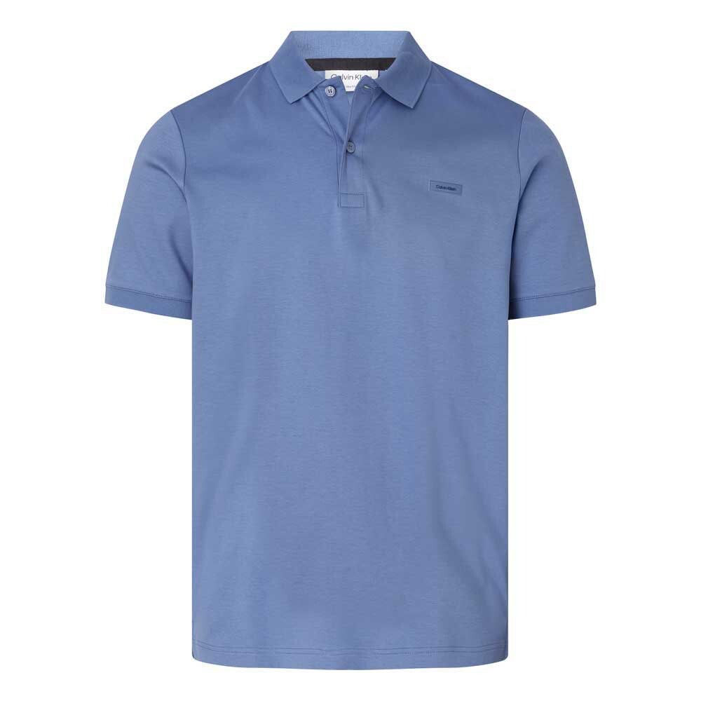 

Поло с коротким рукавом Calvin Klein Smooth Cotton Slim, синий