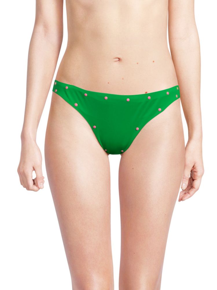 Плавки бикини с заклепками Cynthia Rowley, зеленый