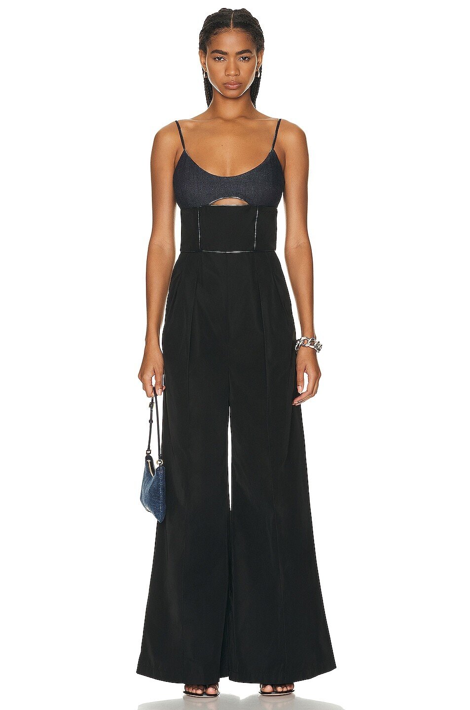 

Комбинезон Et Ochs Weston Cutout, цвет Black & Denim
