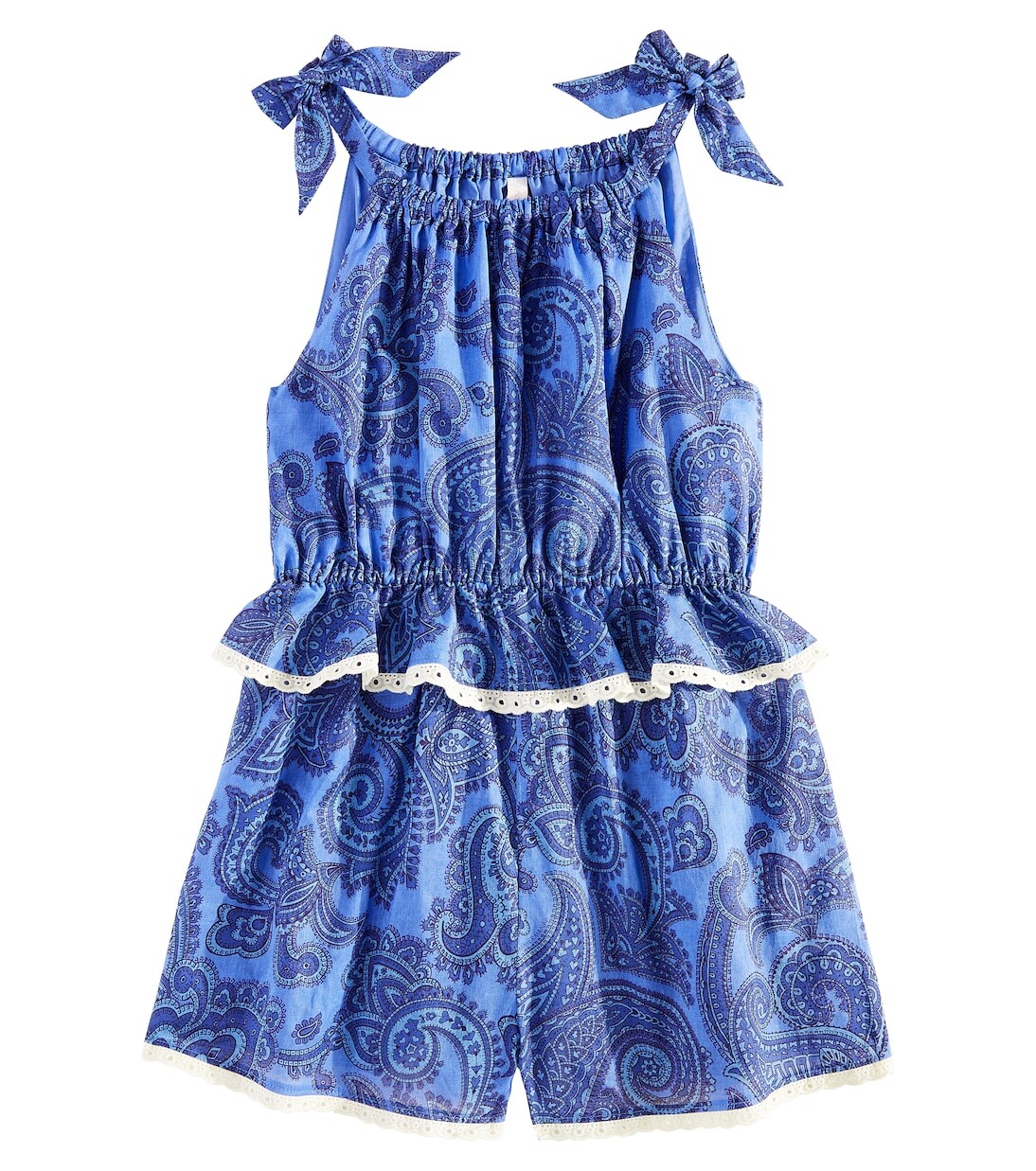 

Комбинезон Ottie из хлопка с узором пейсли Zimmermann, синий