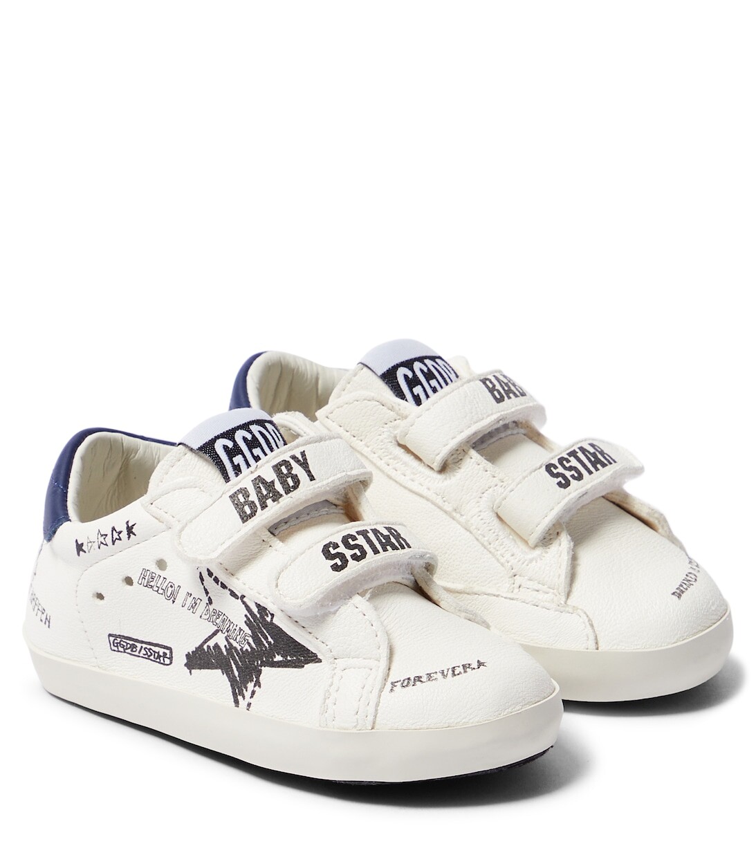 

Кеды Baby Old School из кожи Golden Goose, белый