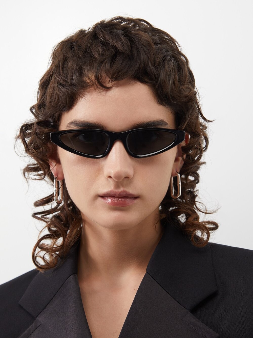 

Солнцезащитные очки «кошачий глаз» из ацетата Celine Eyewear, черный