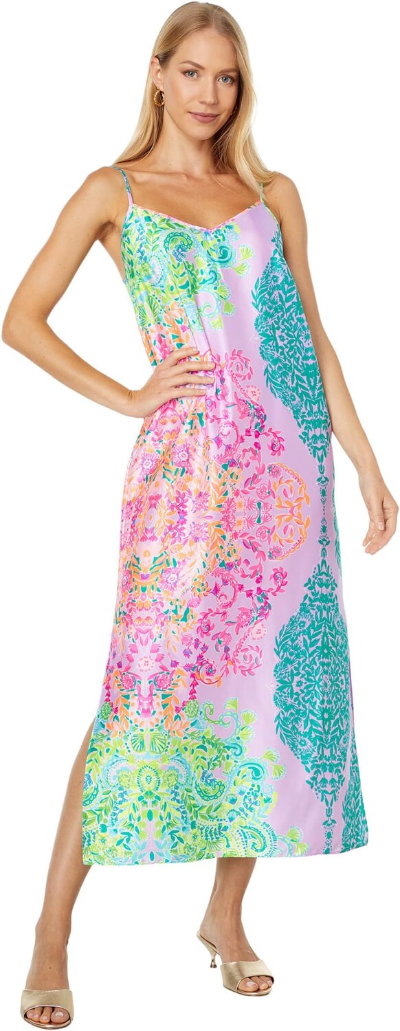 

Платье Bellalyn Satin Midi Slip Lilly Pulitzer, цвет Multi Sunshine Vibes