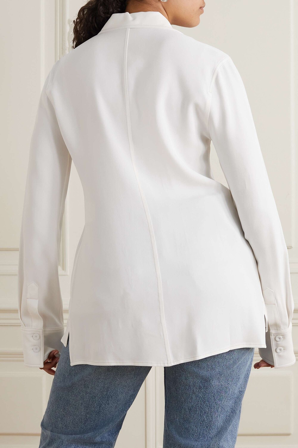 

STELLA MCCARTNEY + рубашка NET SUSTAIN из джерси, белый