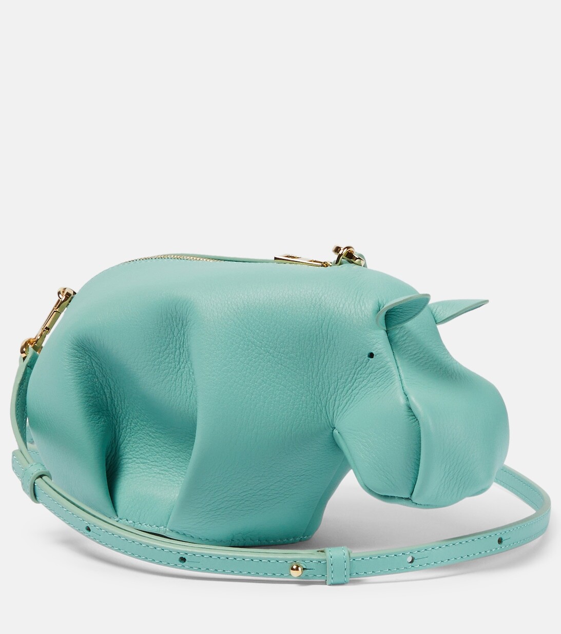 

Кожаная сумка через плечо Paula's Ibiza Hippo Loewe, зеленый