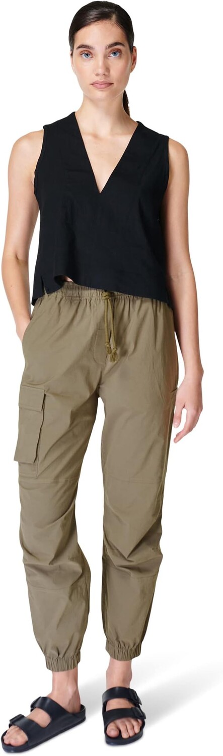 

Брюки-карго Quinn Sweaty Betty, цвет Heath Green