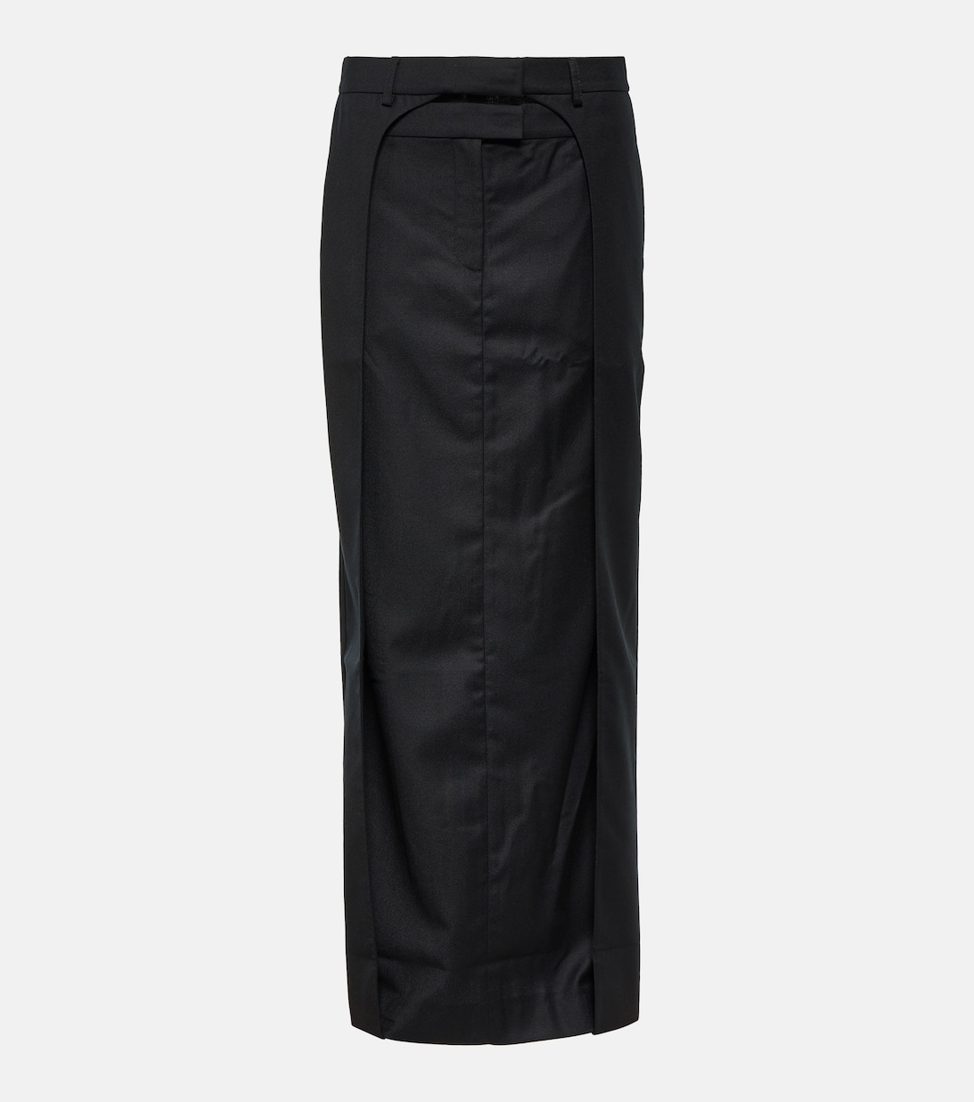 Плиссированная юбка макси Fera из шерсти AYA MUSE, черный мини юбка lacun из шерсти aya muse бежевый