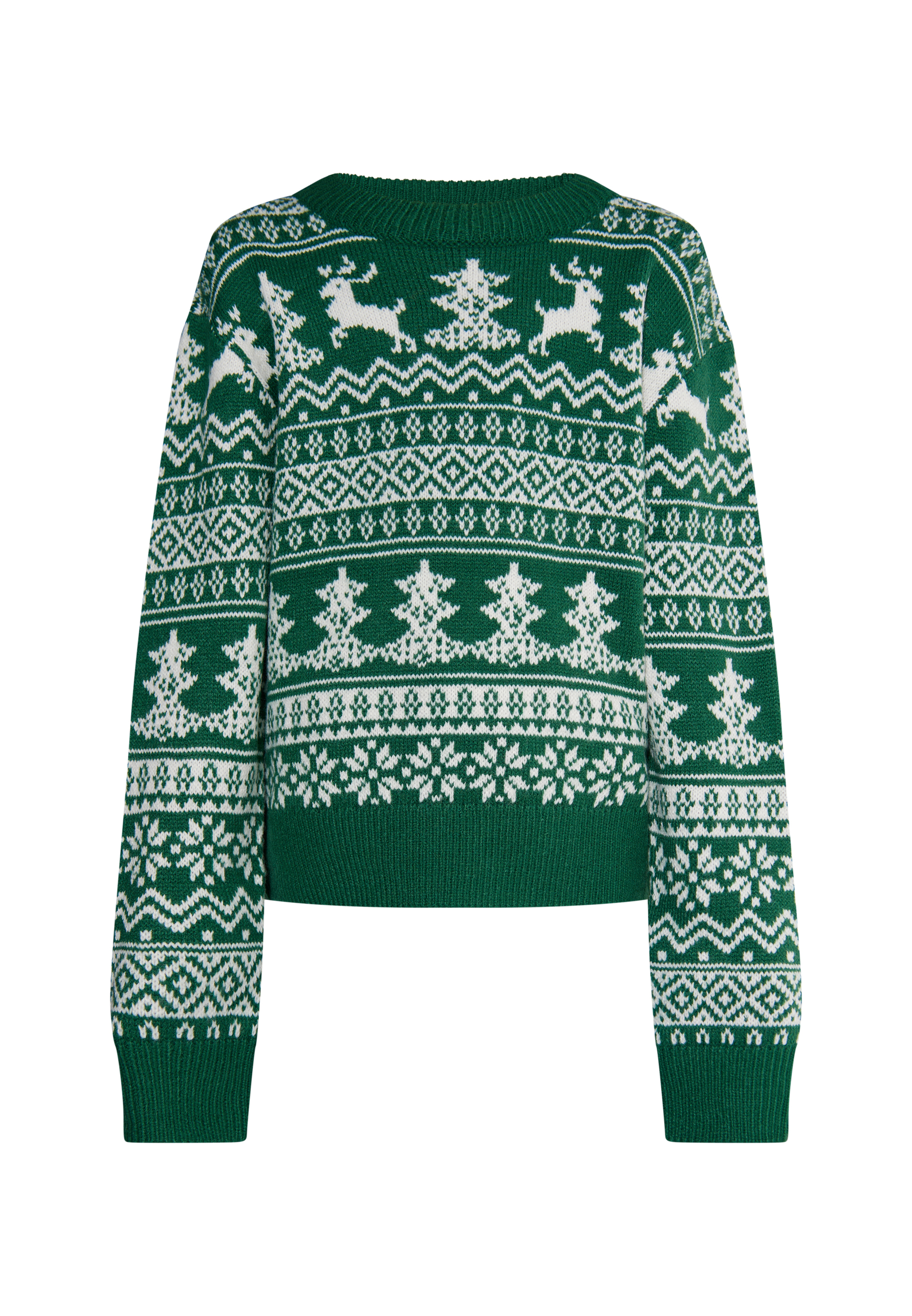 Пуловер myMo KIDS, цвет Grün Weiss