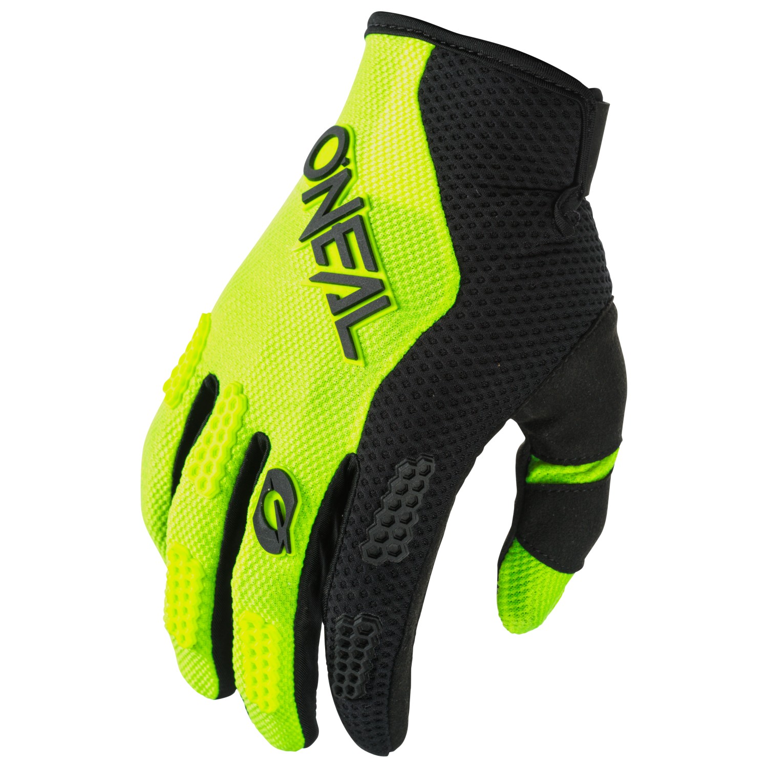 Перчатки O'Neal ELEMENT Glove RACEWEAR V 24, цвет Black/Neon Yellow