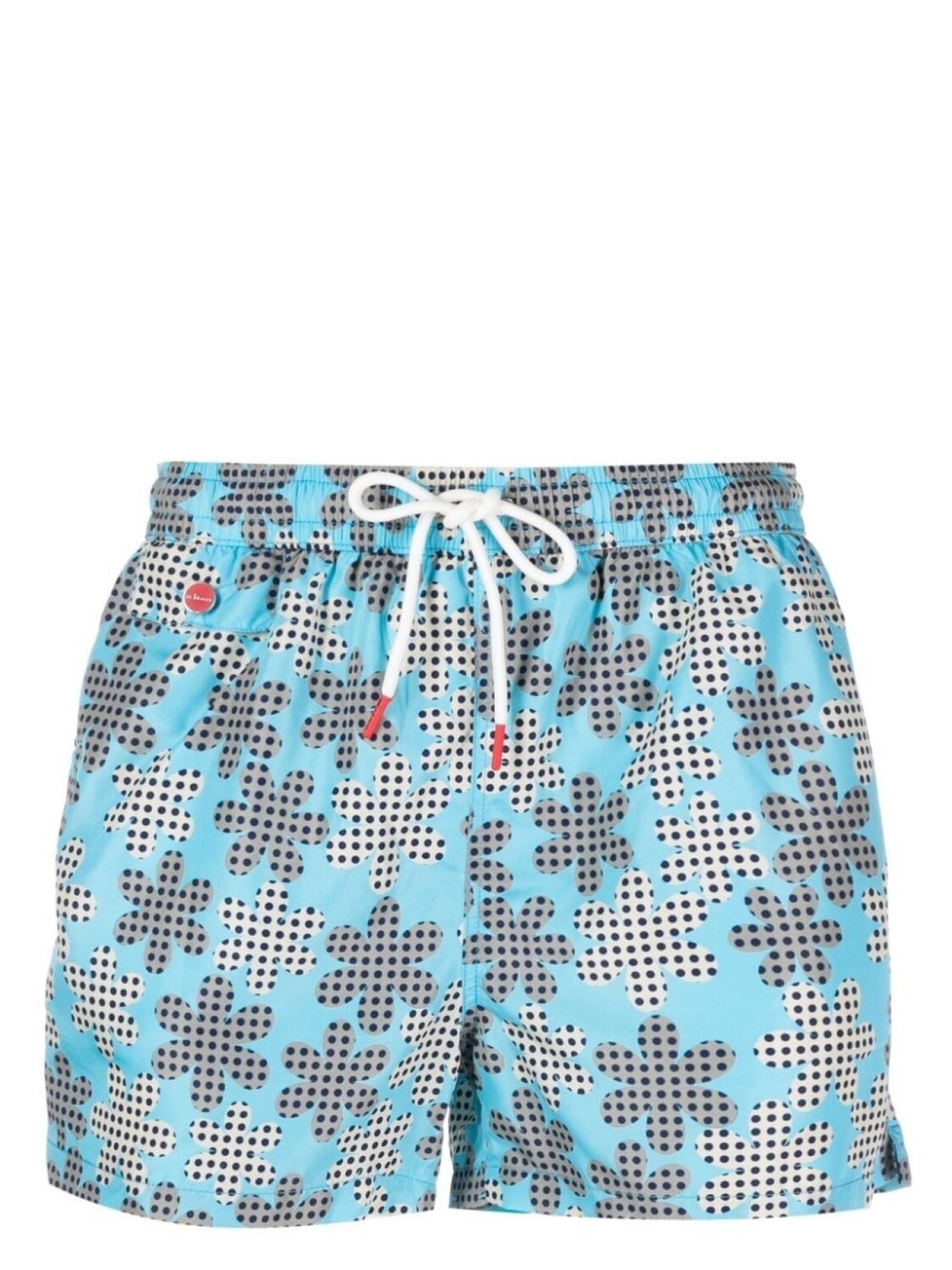 

Kiton плавки-шорты с цветочным принтом, синий