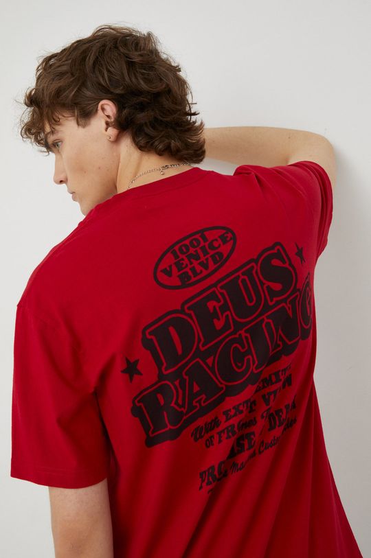Хлопковая футболка Deus Ex Machina, красный